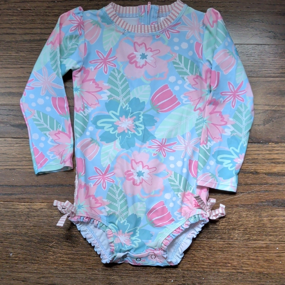 Ruffle Butts 3t EUC Rash guard Swim